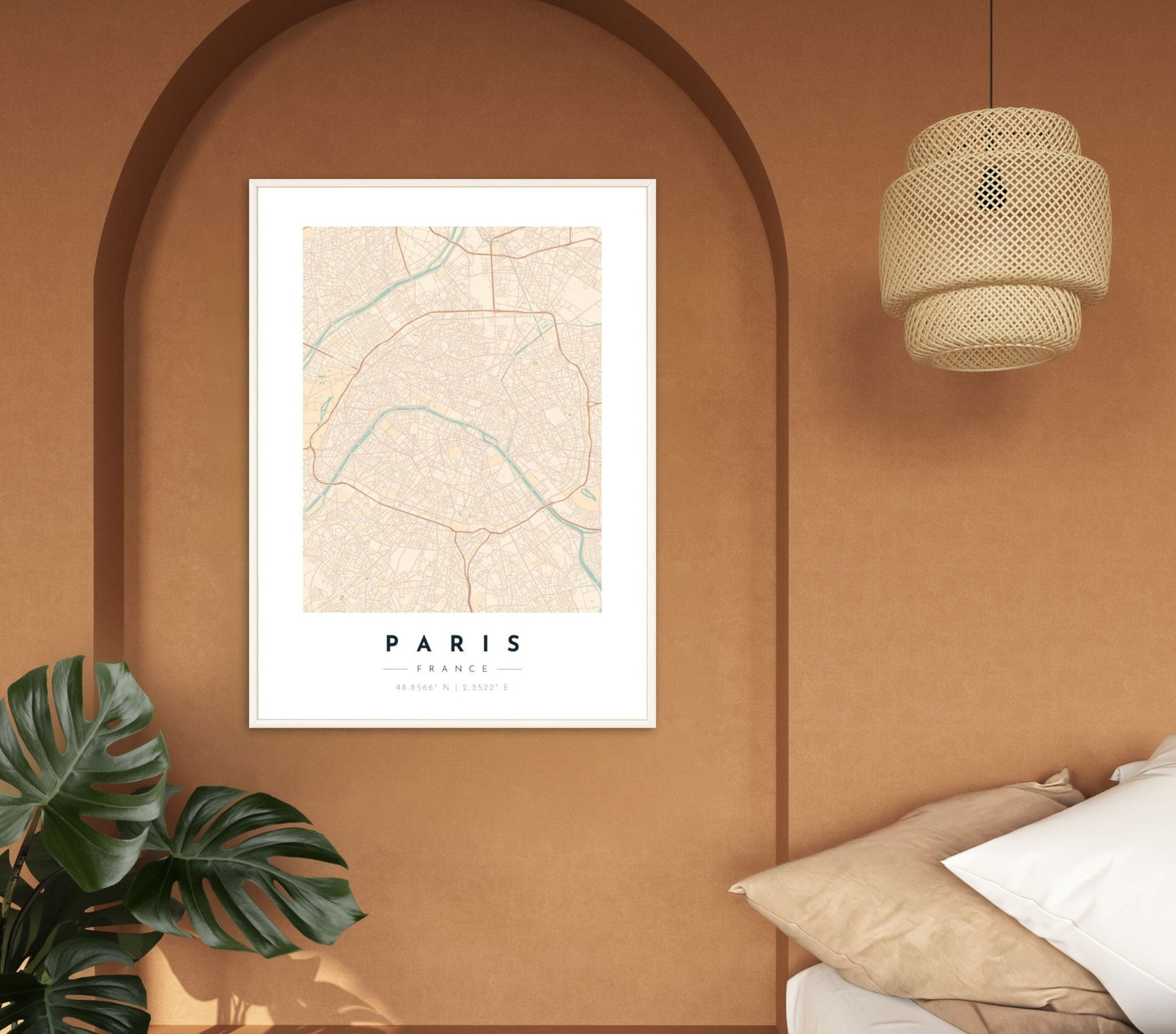 Paris Map Print - Soothe - Teres Prints