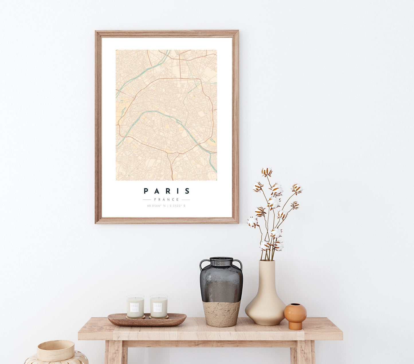 Paris Map Print - Soothe - Teres Prints