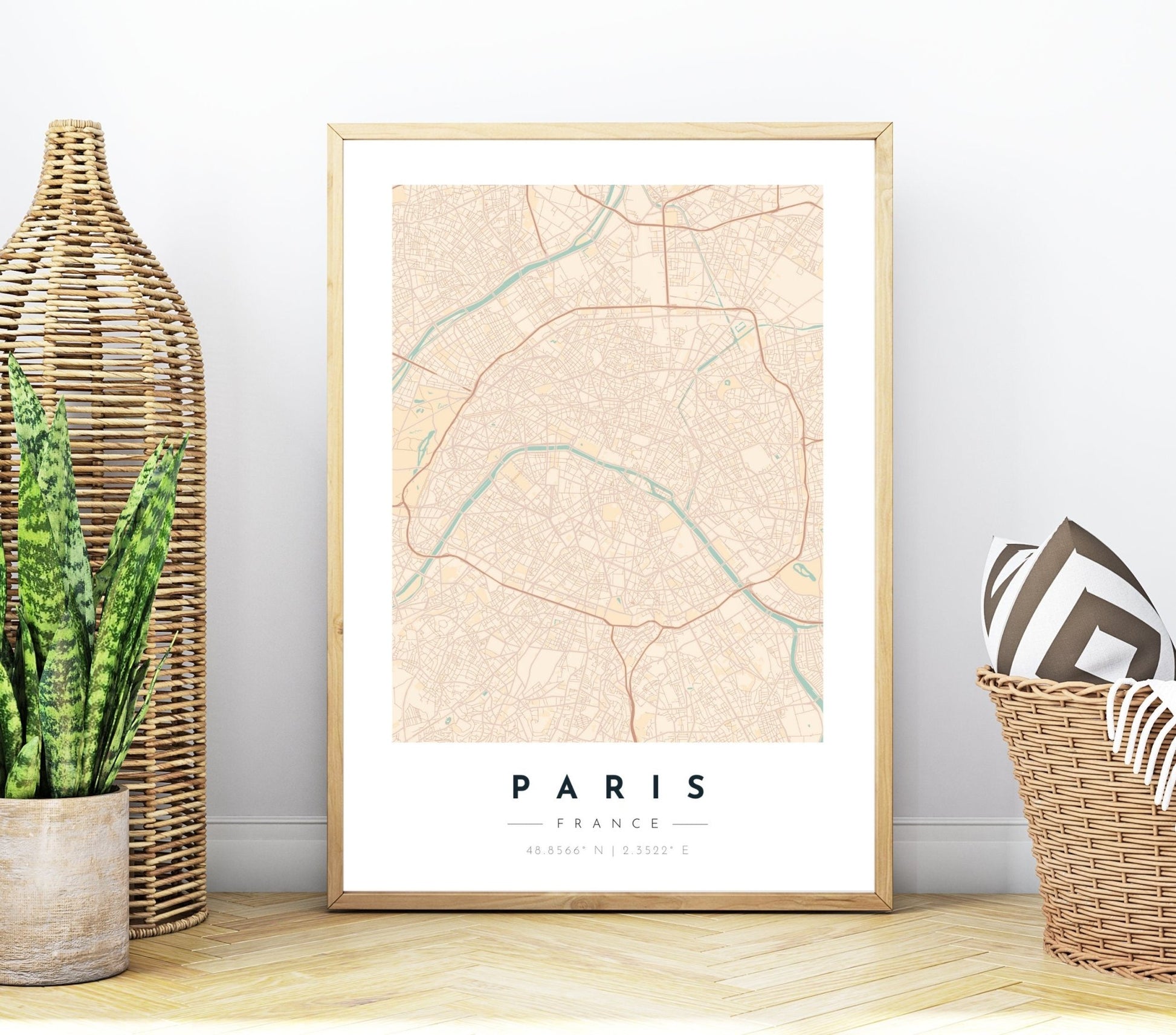 Paris Map Print - Soothe - Teres Prints